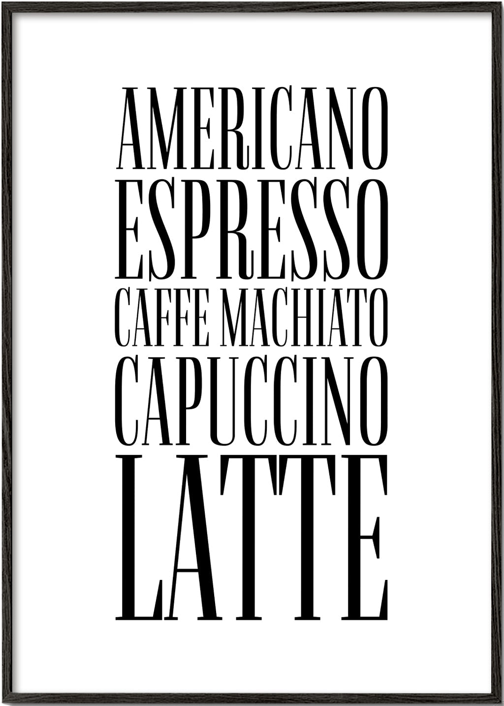 Coffee types