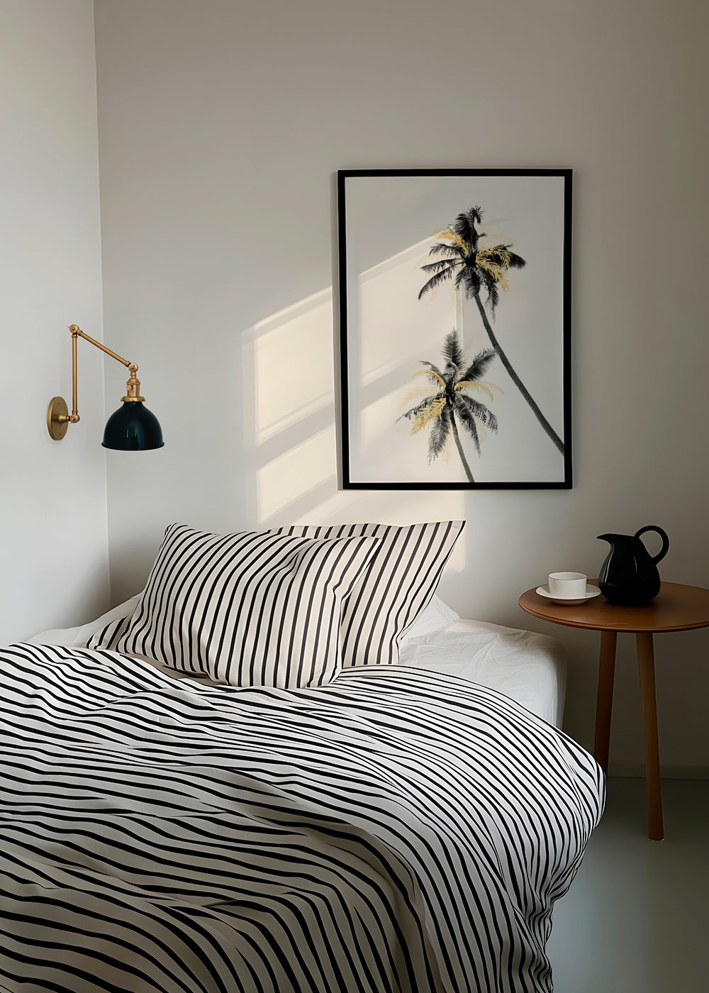 Palm Tree Black, White and Gold 02