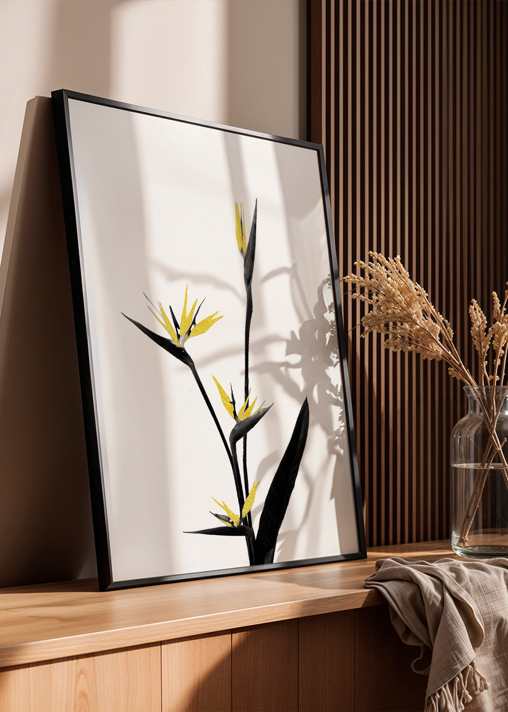 Flower Minimal Black and Gold 05