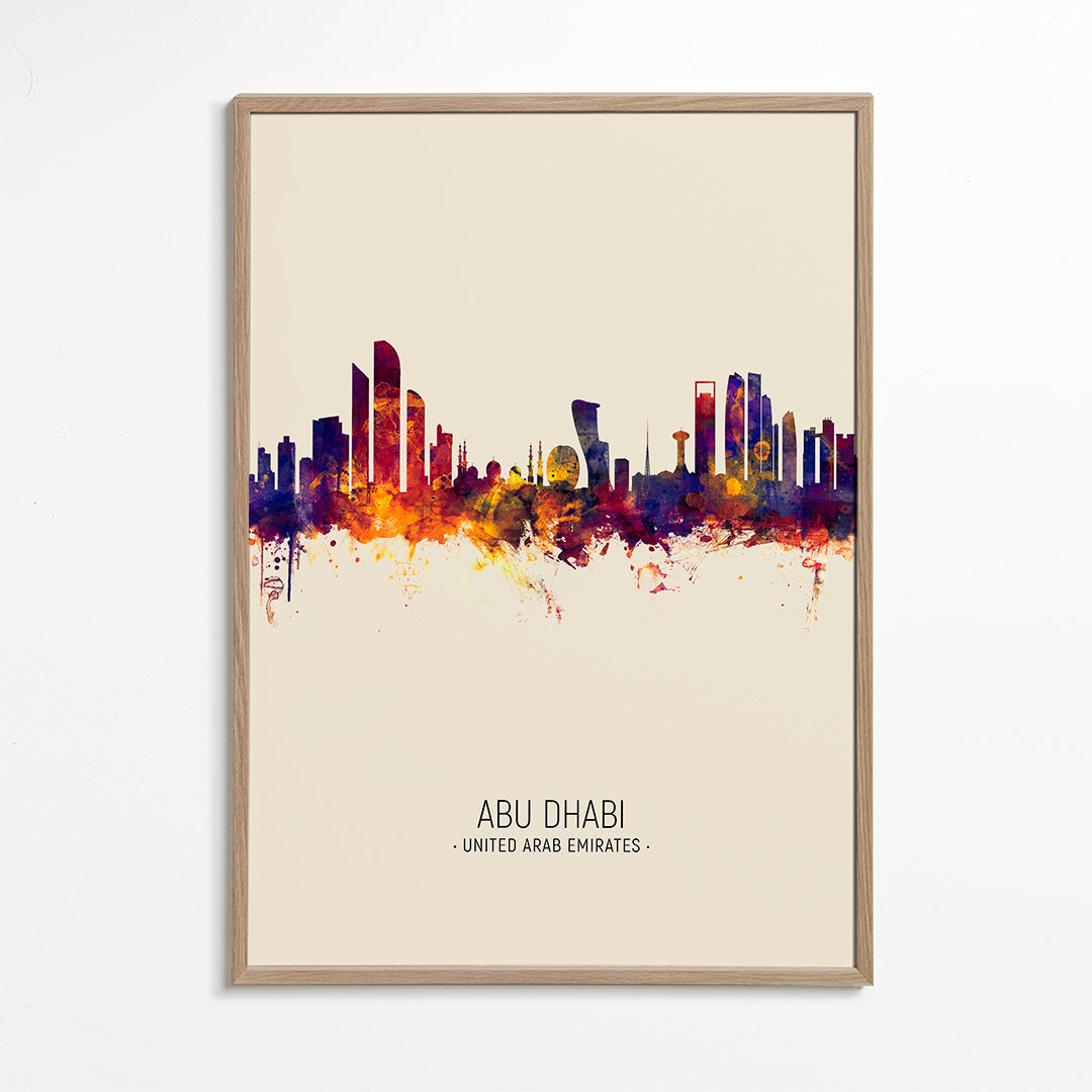 Abu Dhabi Skyline beige