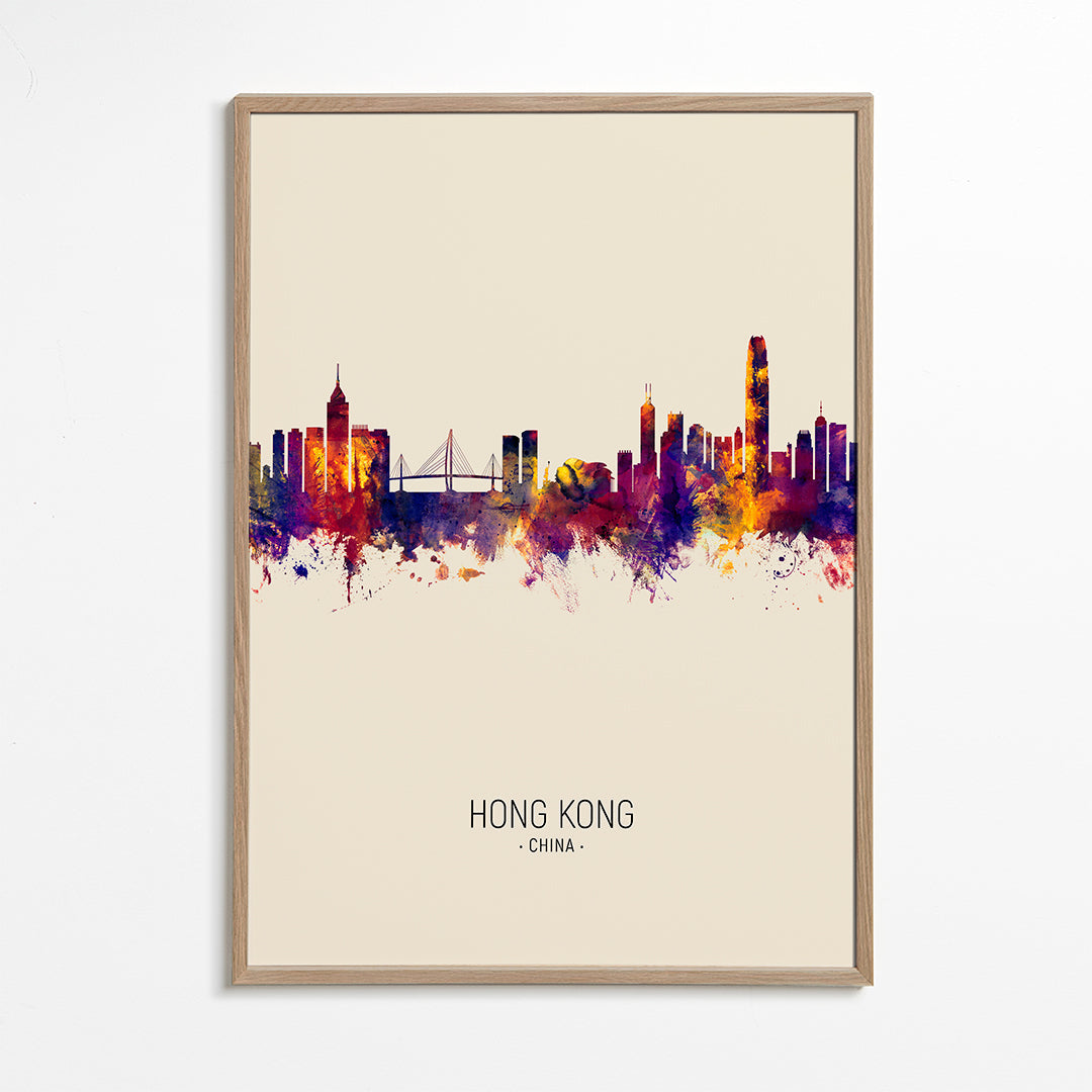 Hong Kong Skyline beige