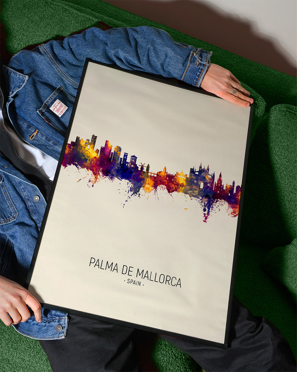 Palma de Mallorca Skyline beige