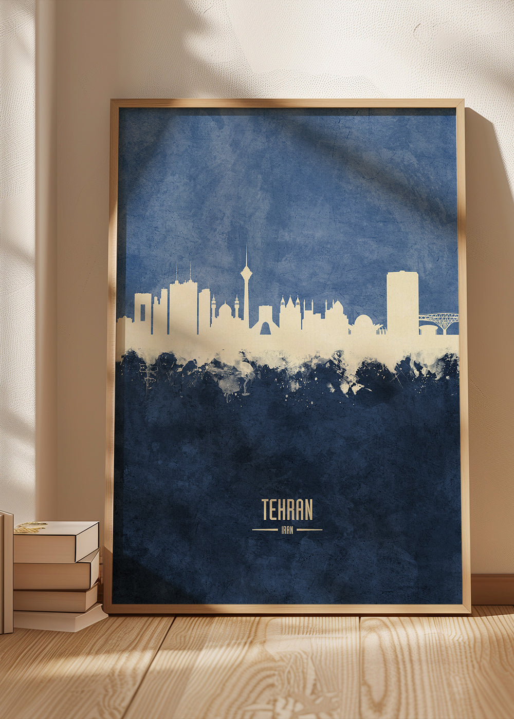 Tehran Skyline blue