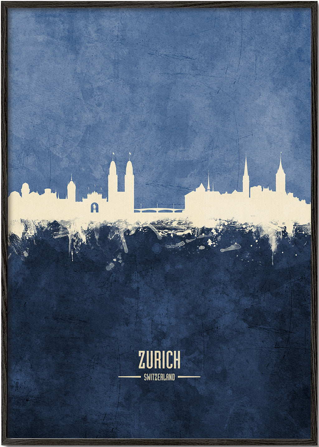 Zurich Skyline blue