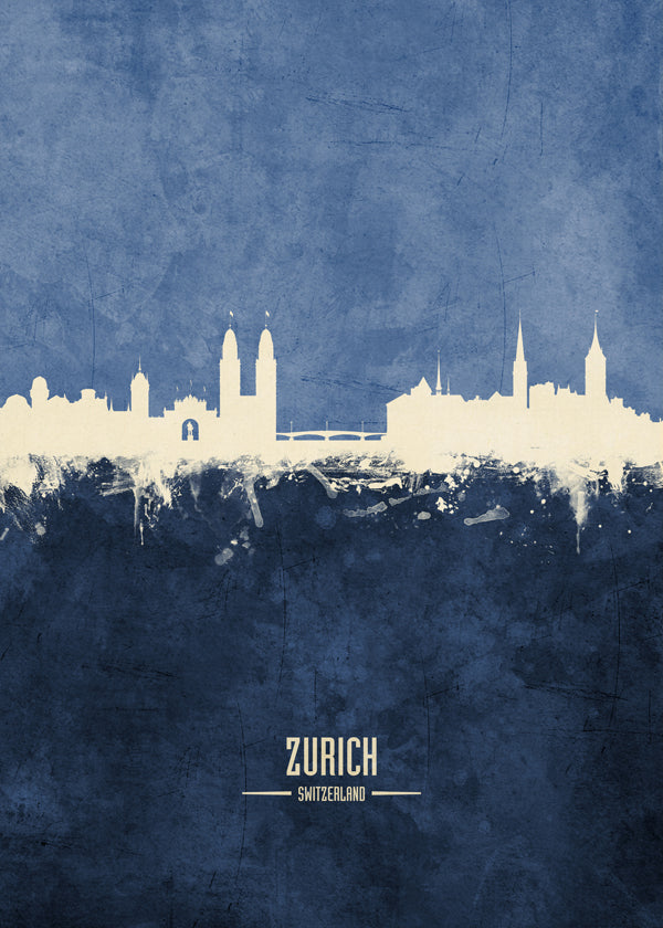 Zurich Skyline blue