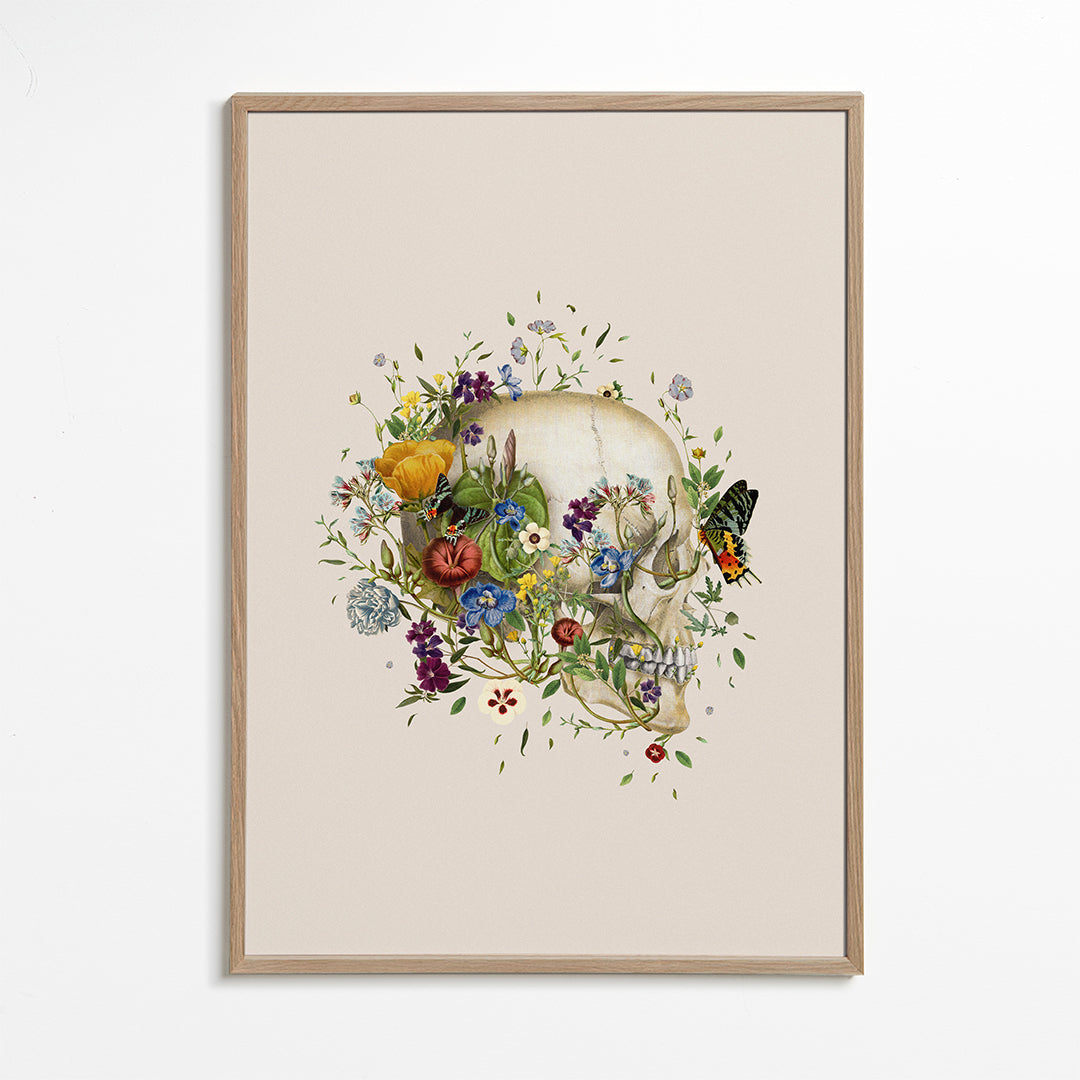 Floral skull