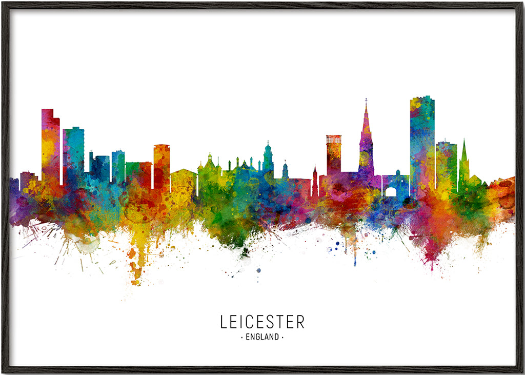 Leicester Skyline multicolor