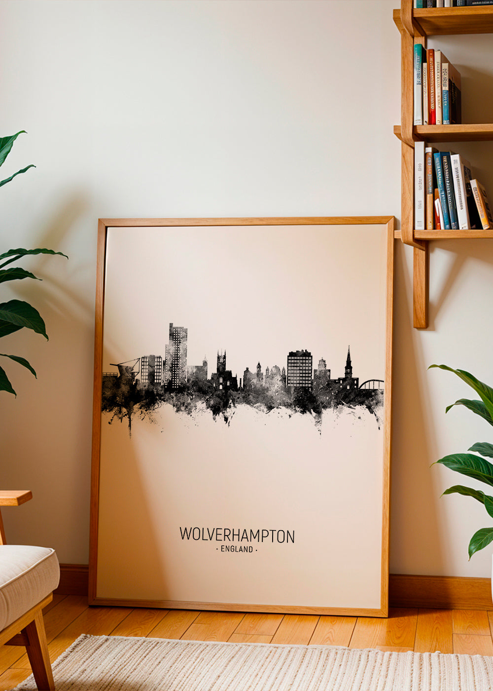 Wolverhampton Skyline black and white