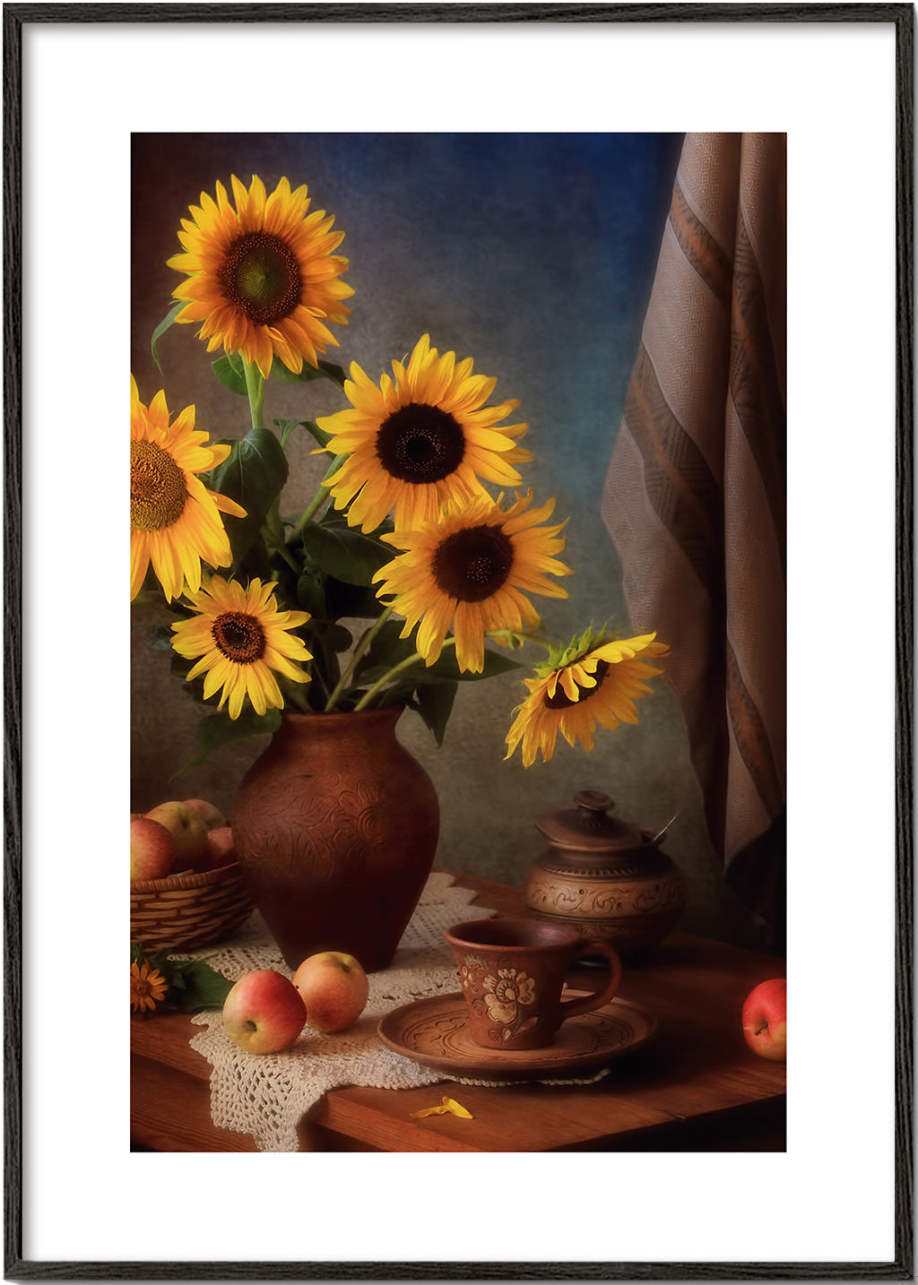 Still life with sunflowers and apples - Tatyana Skorokhod (ТатьÑна