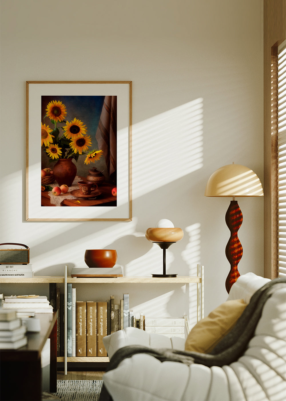 Still life with sunflowers and apples - Tatyana Skorokhod (ТатьÑна