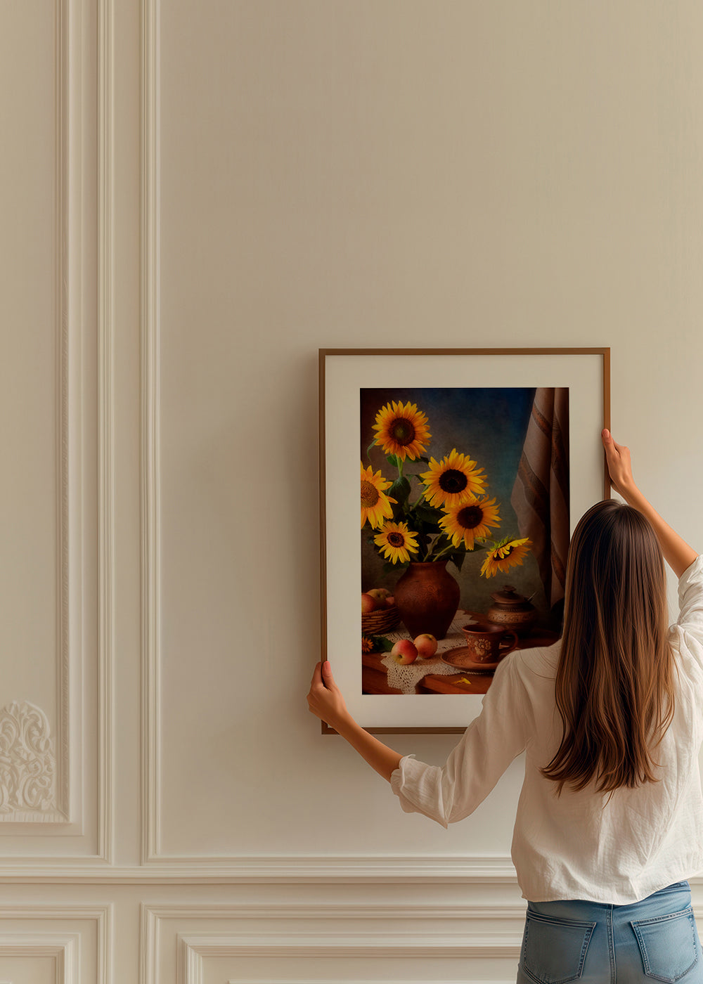 Still life with sunflowers and apples - Tatyana Skorokhod (ТатьÑна