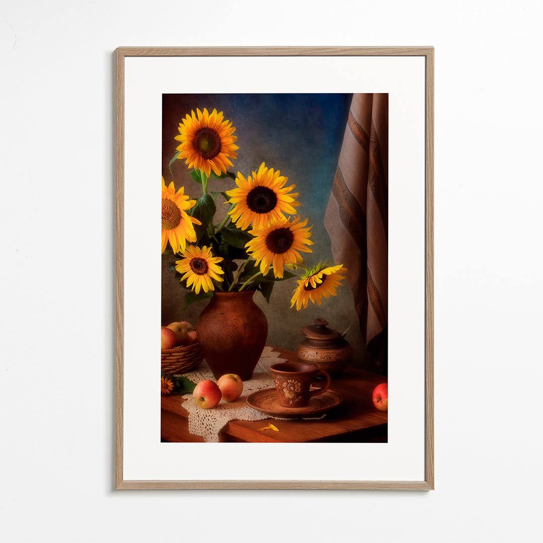 Still life with sunflowers and apples - Tatyana Skorokhod (ТатьÑна