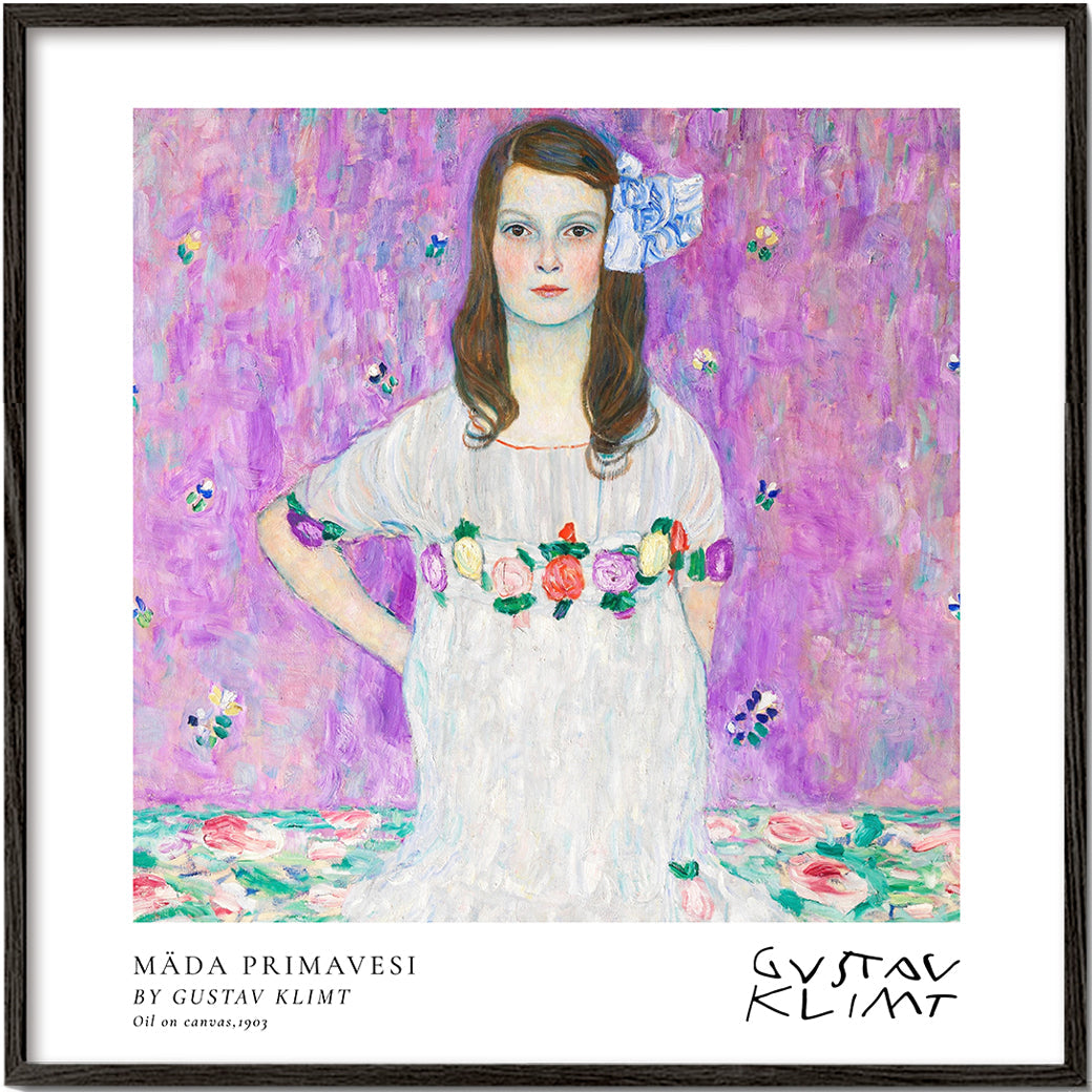Mäda Primavesi by Gustav Klimt - Square