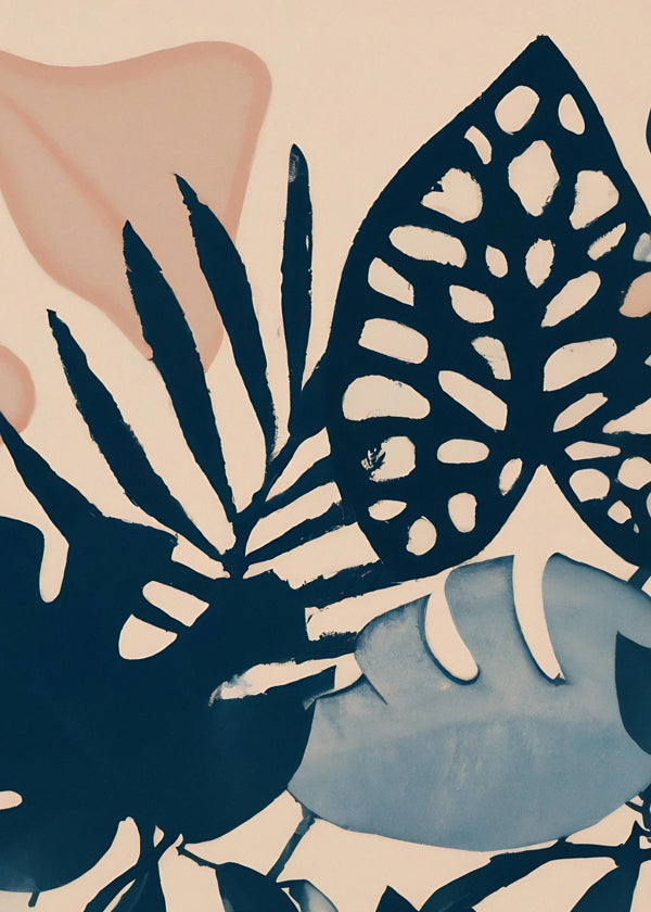 Powder pink leaves