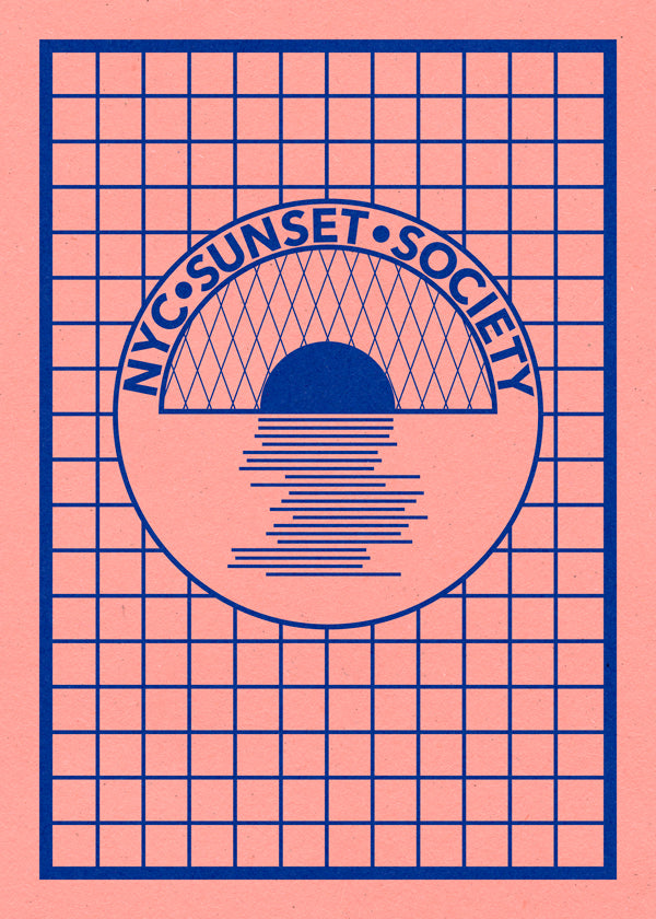 Nyc Sunset Society Blue - Rosi Feist