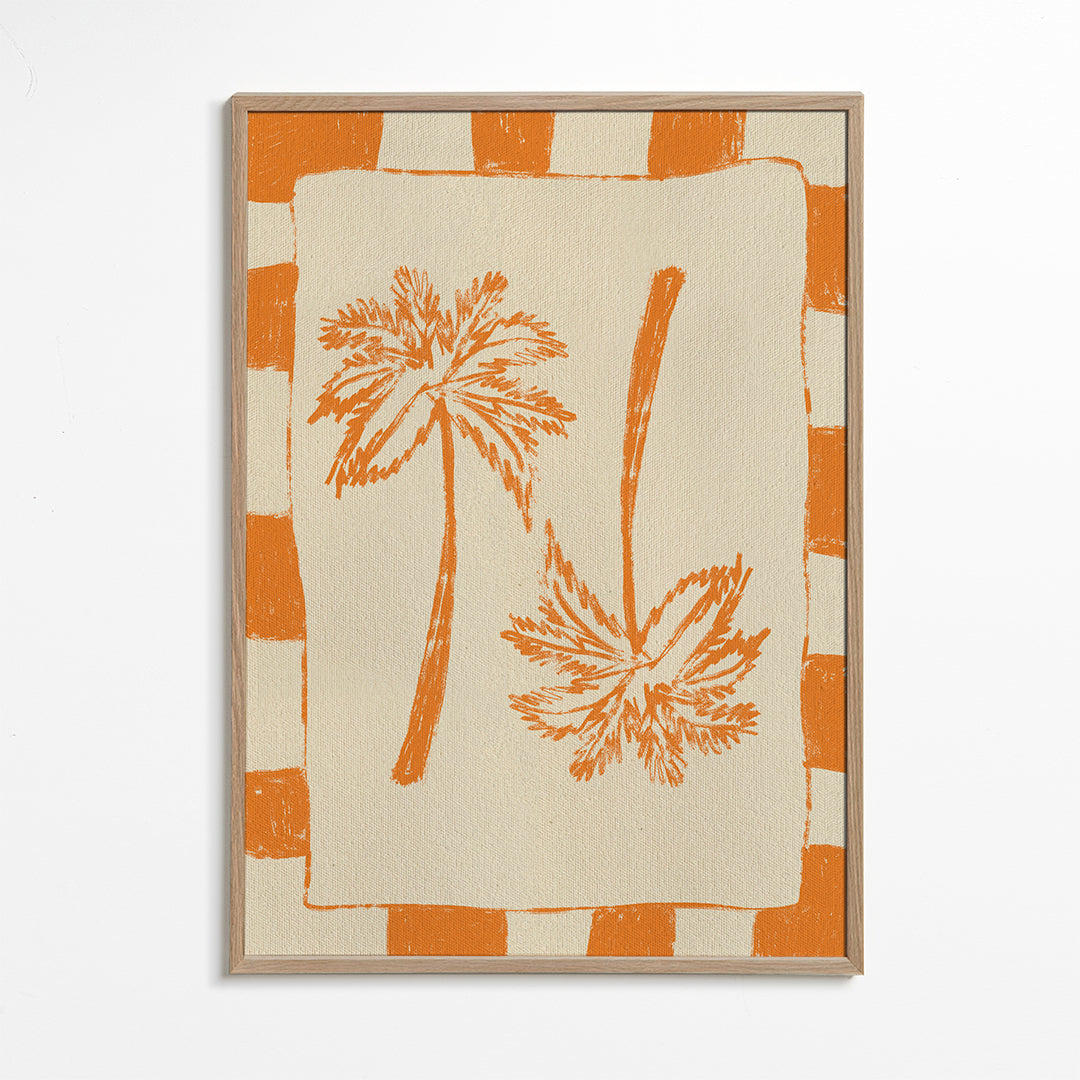 Illustration Palm paradise – Orange_wf