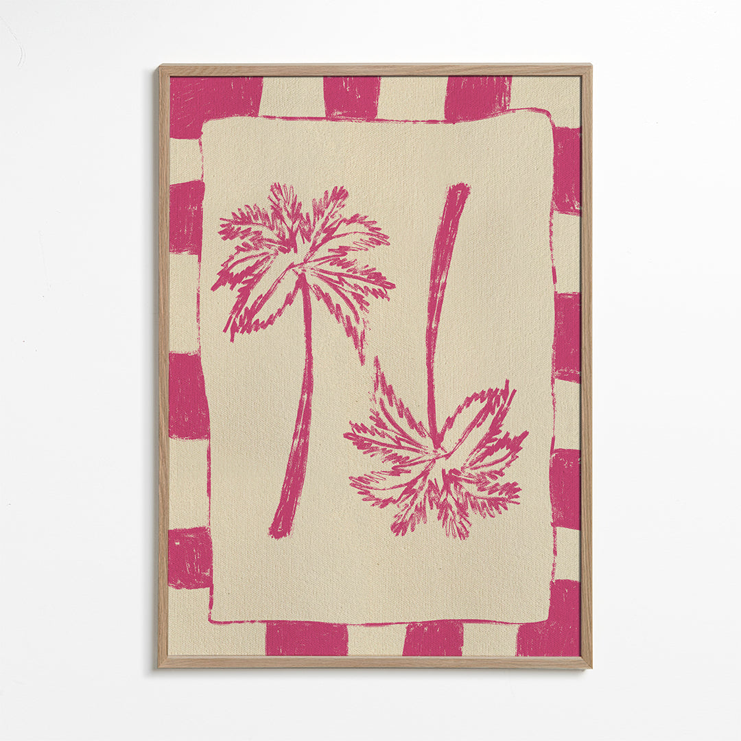 Illustration Palm paradise – Pink_wf