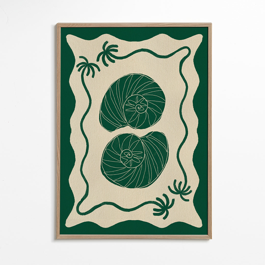 Illustration Green Seashell Stories_wf