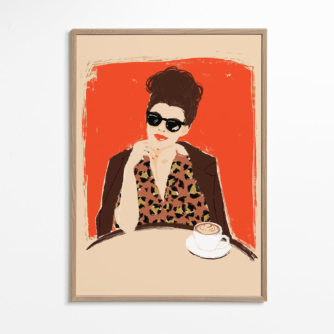 Illustration At the Café_wf