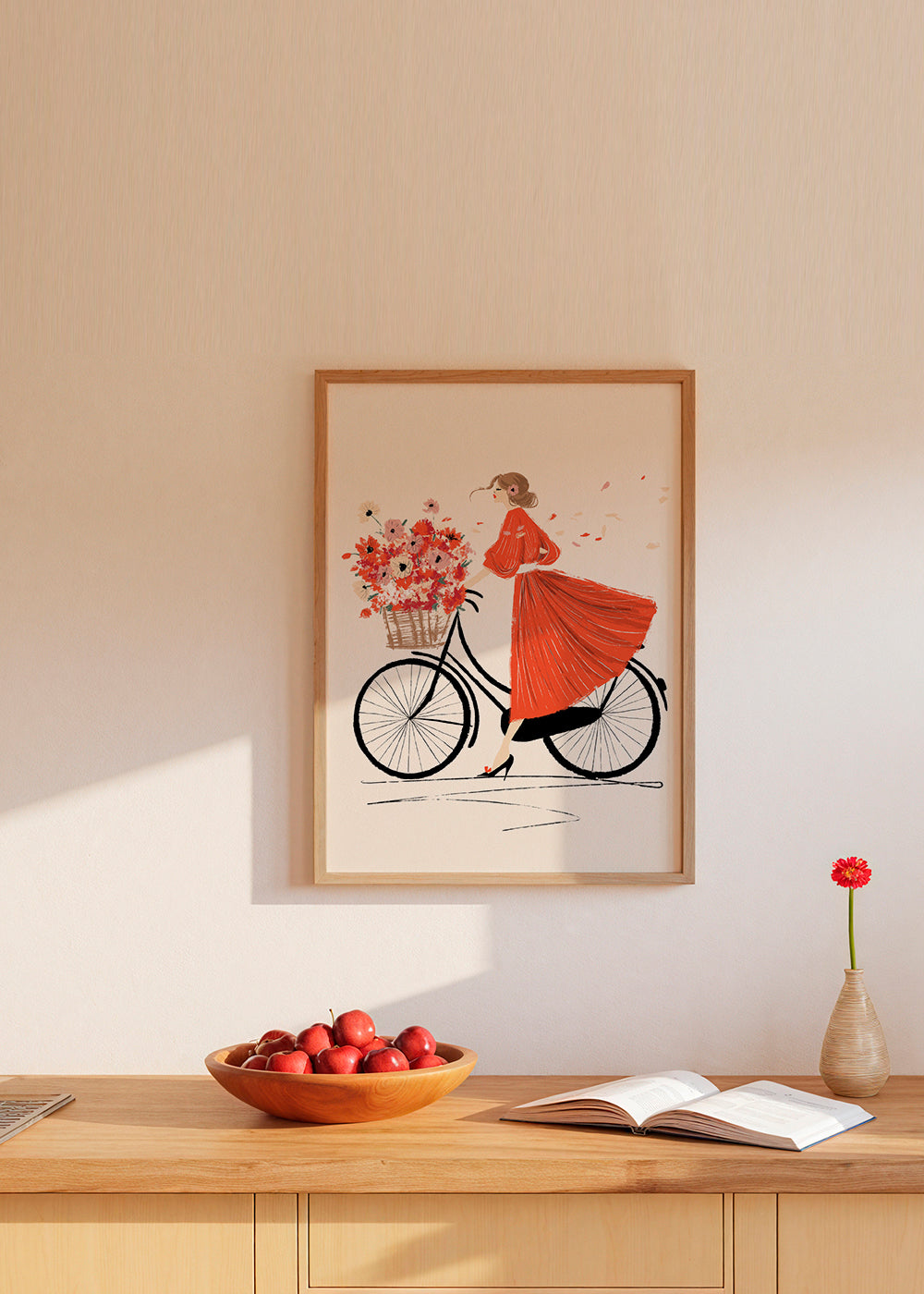 Illustration À bicyclette_product1