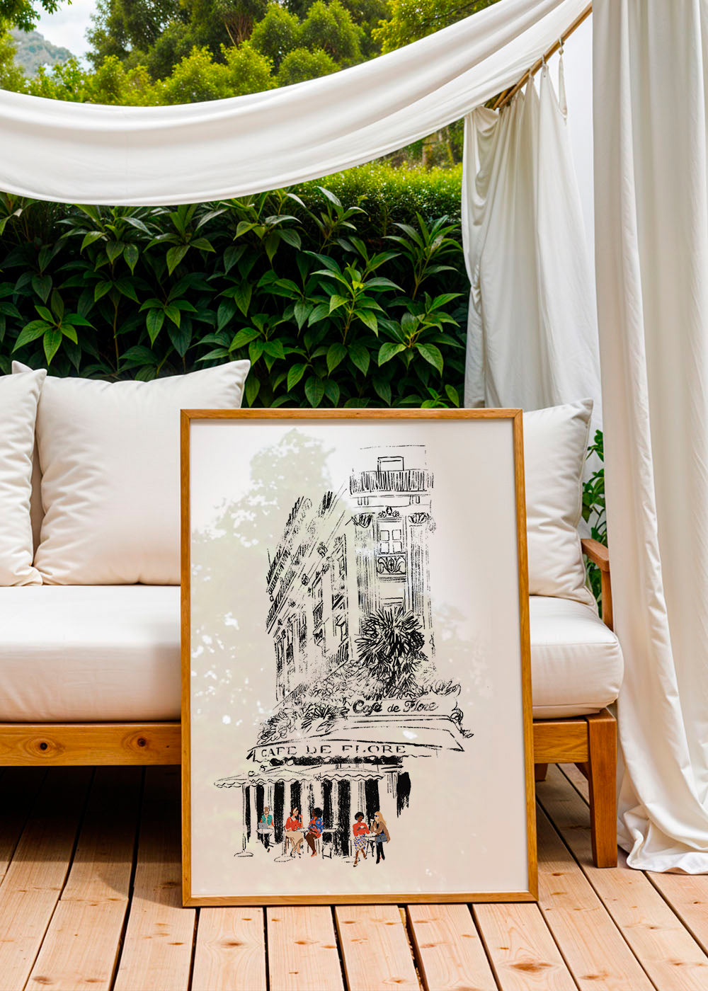 Illustration Café de Flore Paris_product2