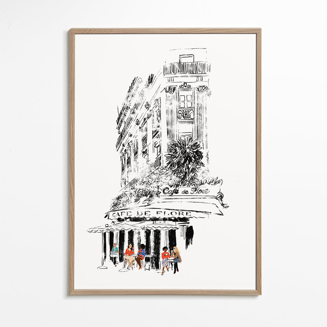 Illustration Café de Flore Paris_wf