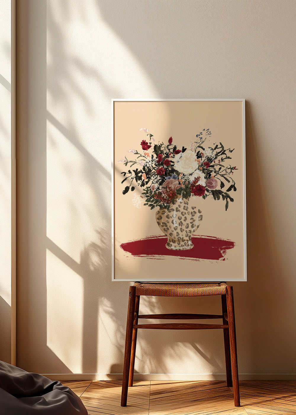 Illustration Flowers in a leopard vase_product2