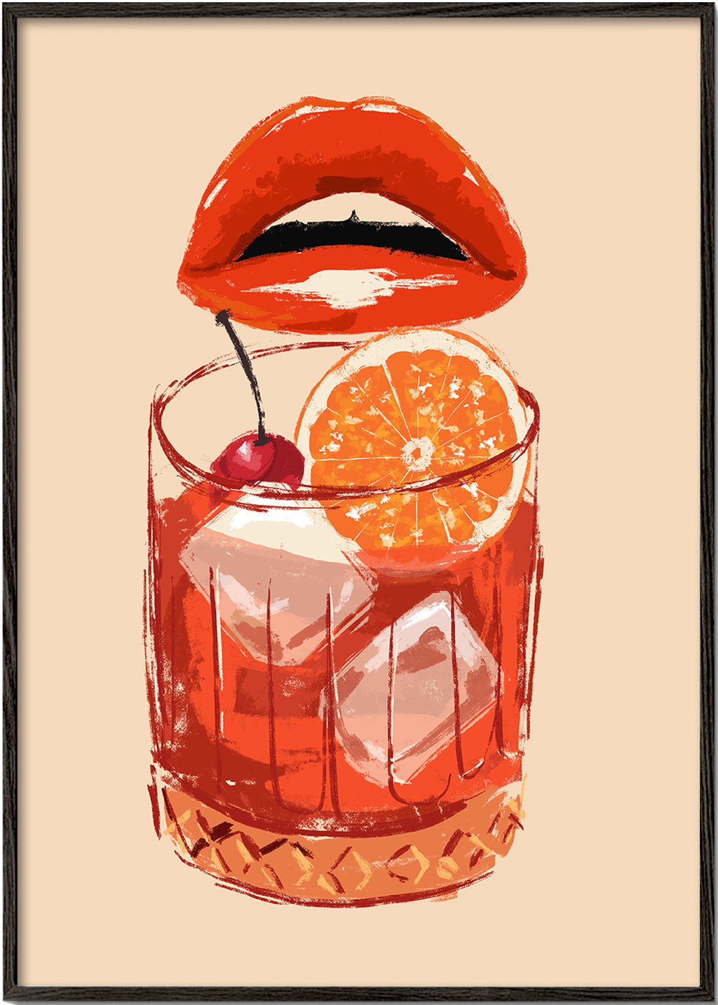 Illustration Old fashioned cocktail_bf