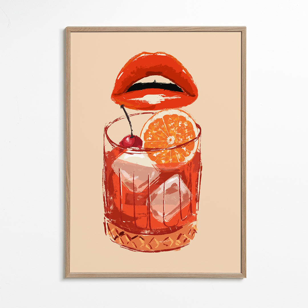 Illustration Old fashioned cocktail_wf