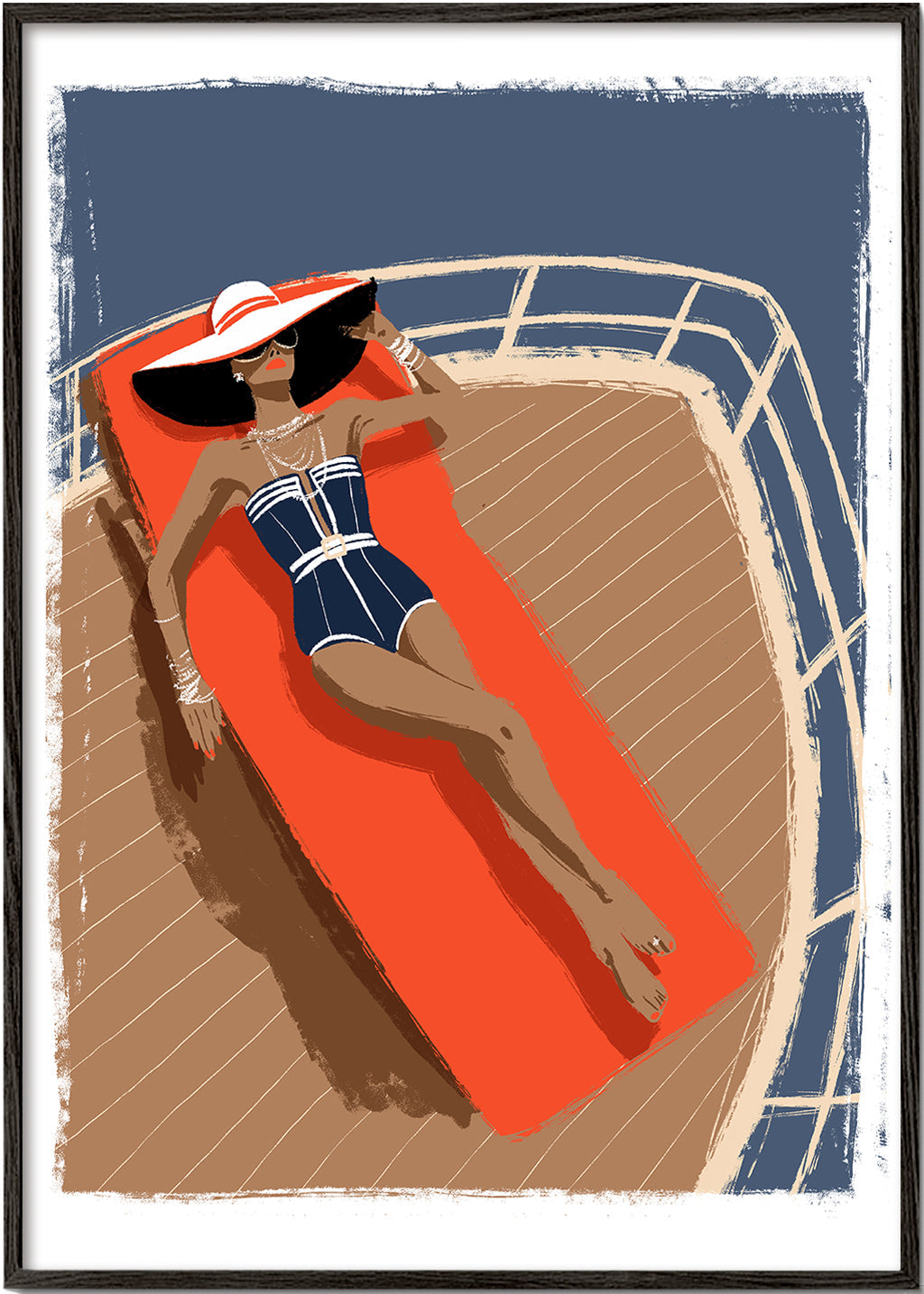 Illustration On the yacht_bf