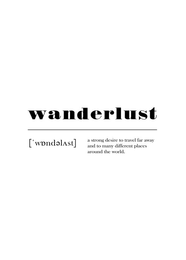 Wanderlust