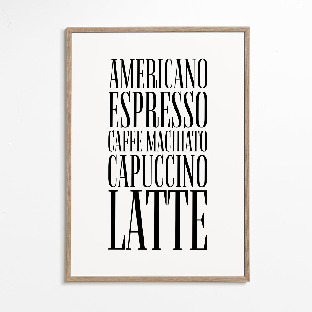 Coffee types