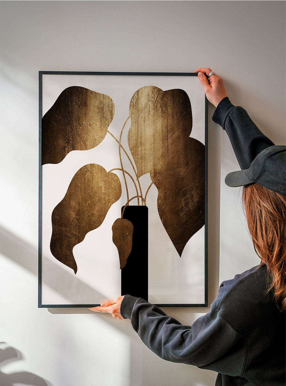 Abstract bouquet - gold