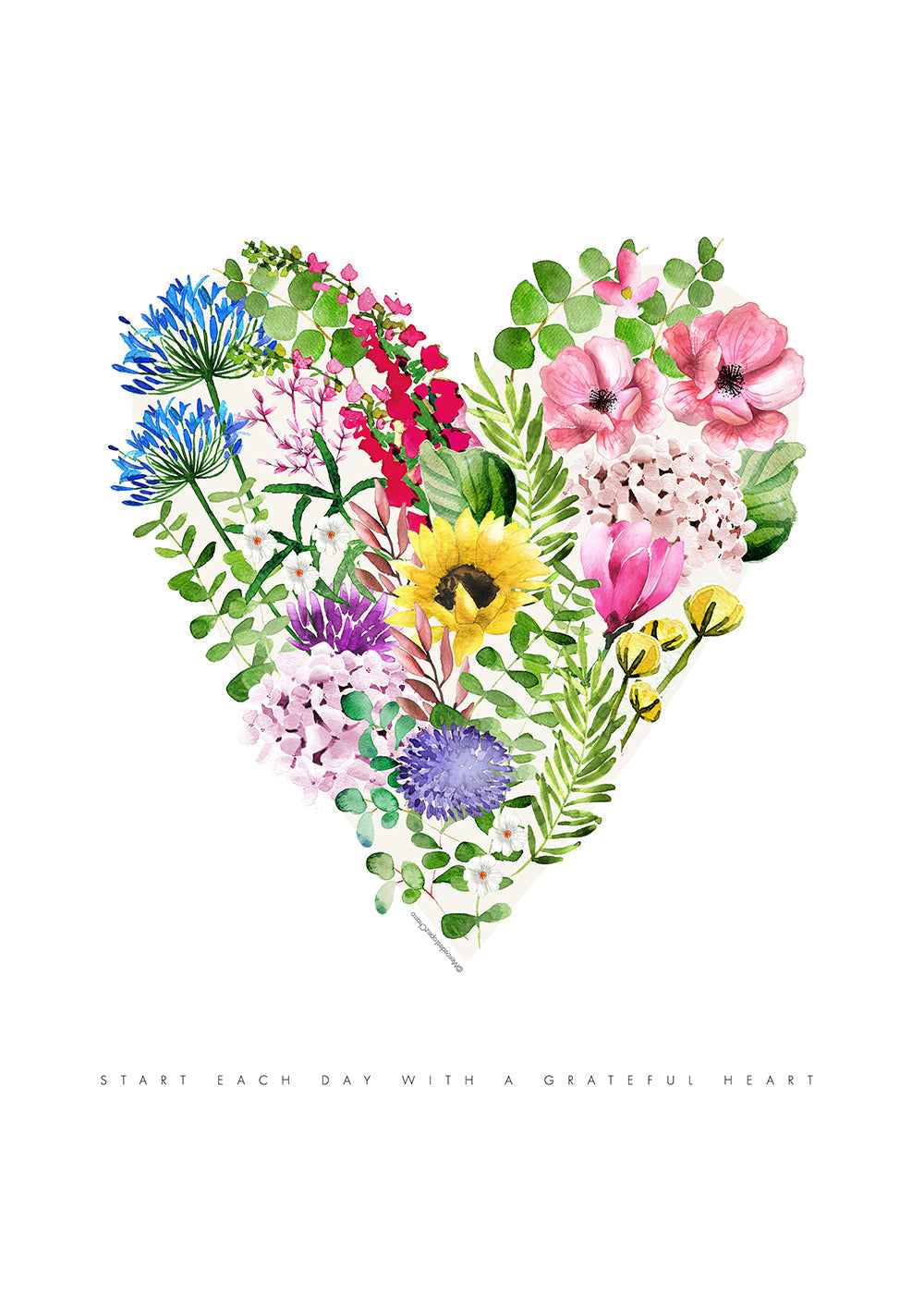 Heart Flowers Sunflower