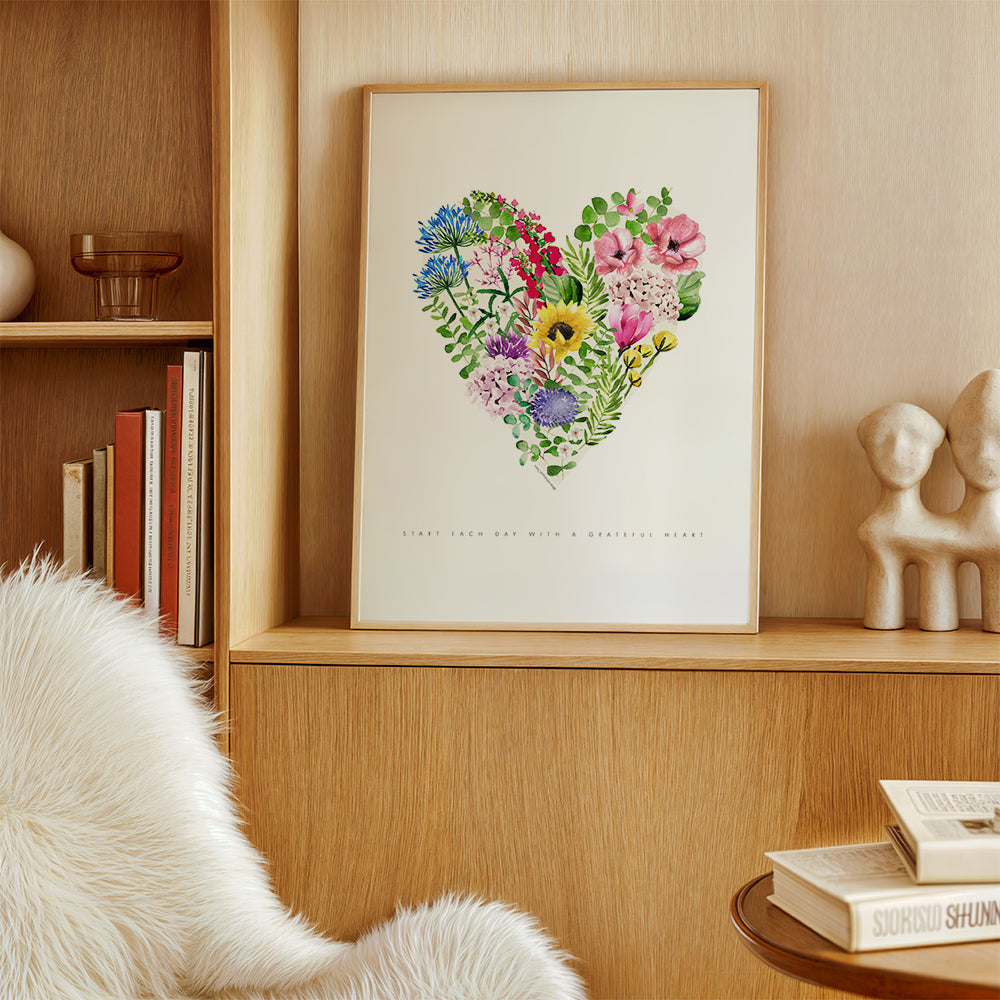 Heart Flowers Sunflower