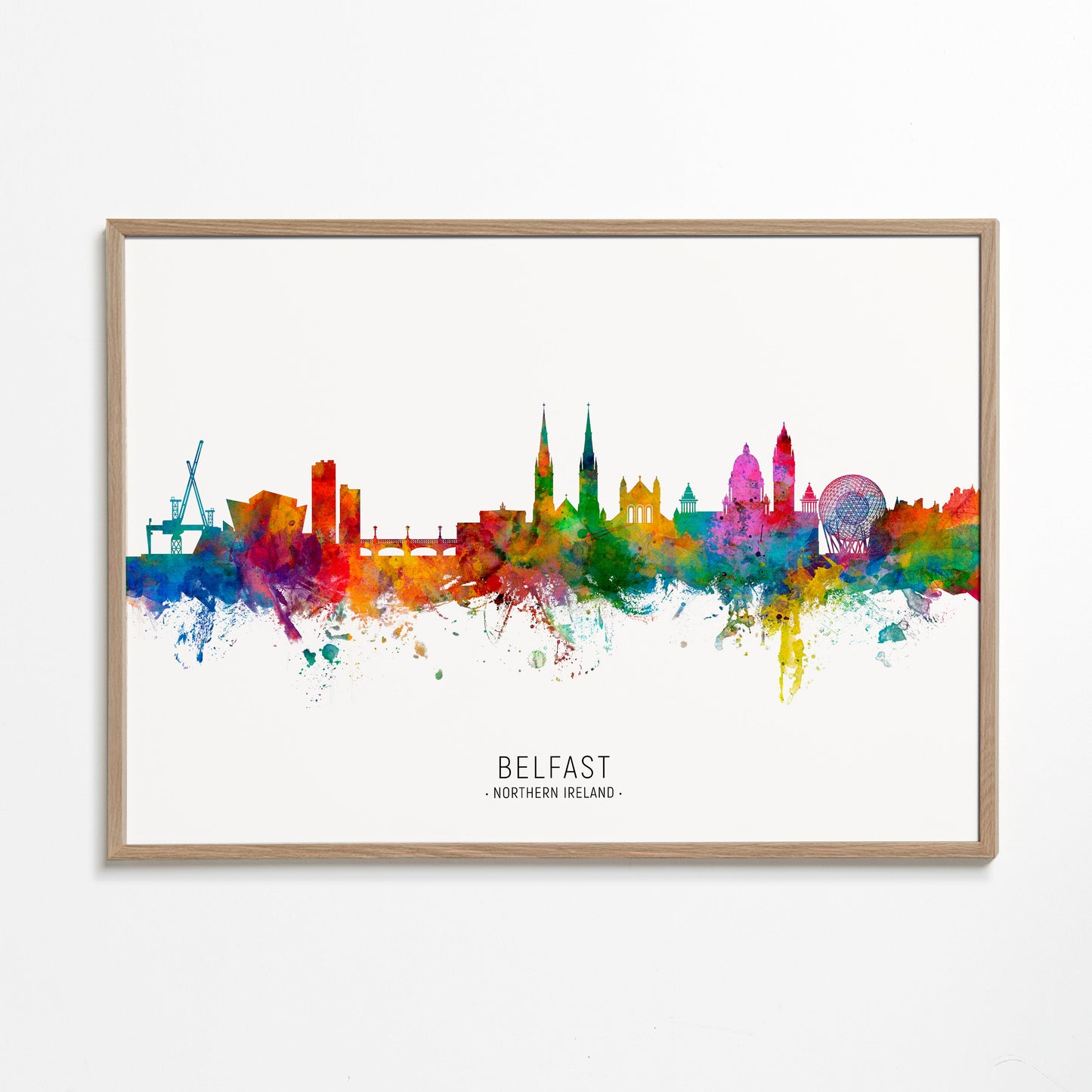 Belfast skyline multicolour