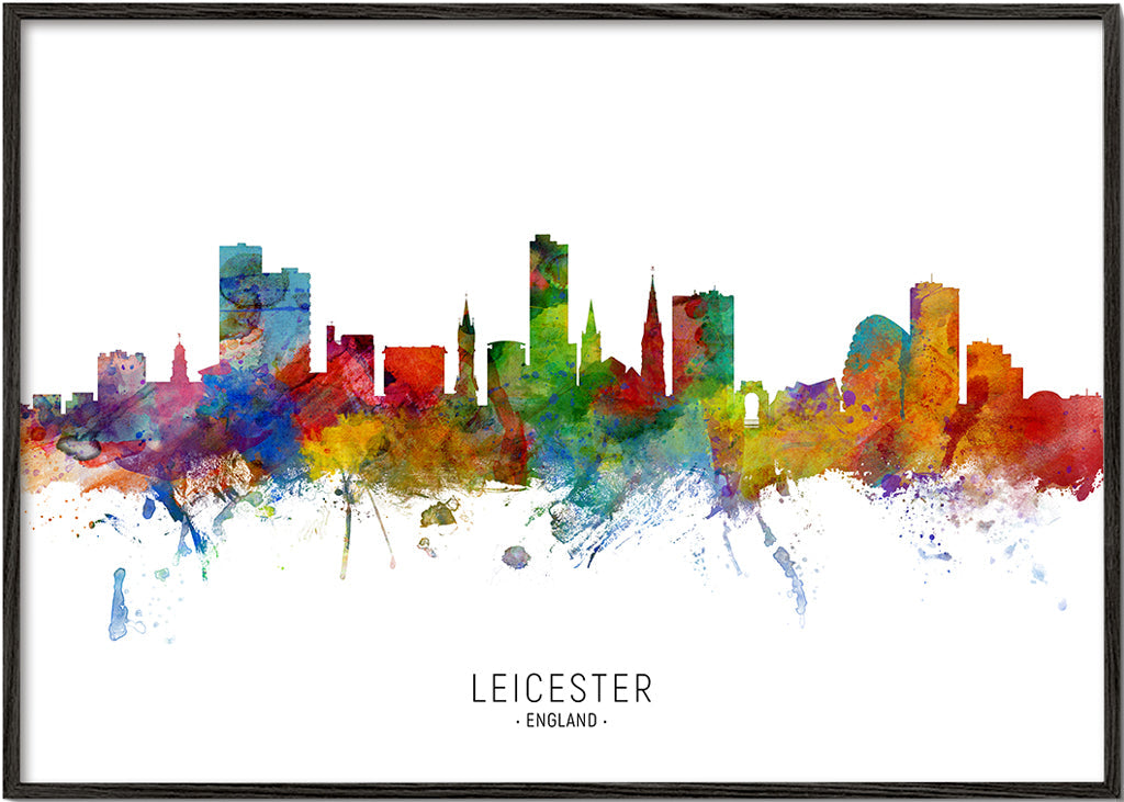 Leicester skyline multicolour