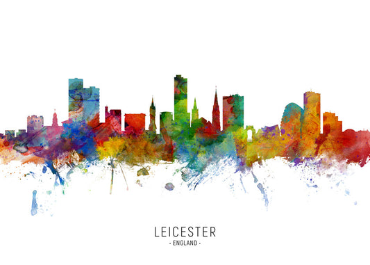 Leicester skyline multicolour