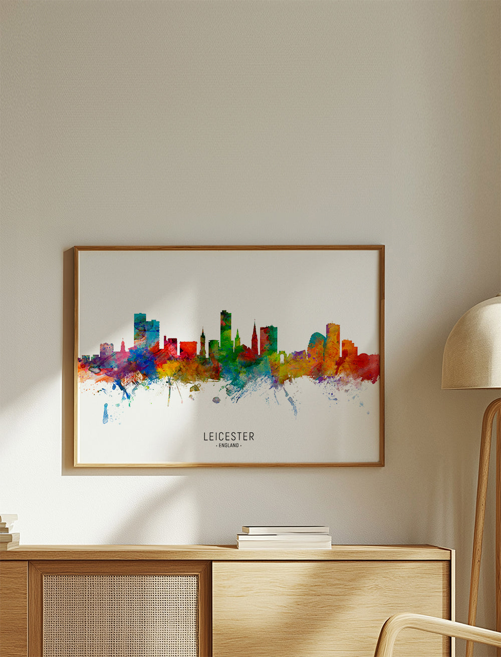 Leicester skyline multicolour