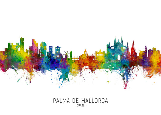 Palma de Mallorca Skyline multicolour