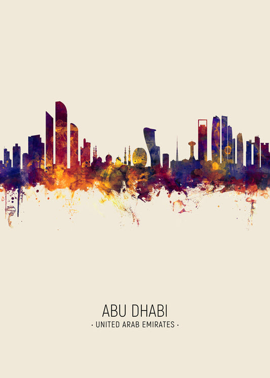 Abu Dhabi Skyline beige