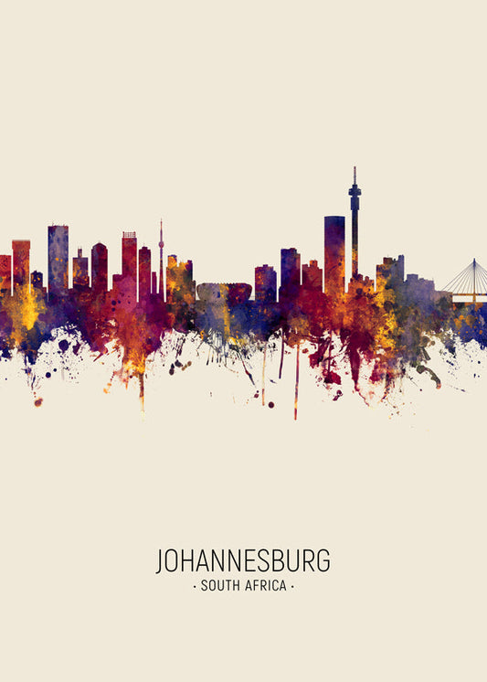Johannesburg Skyline beige