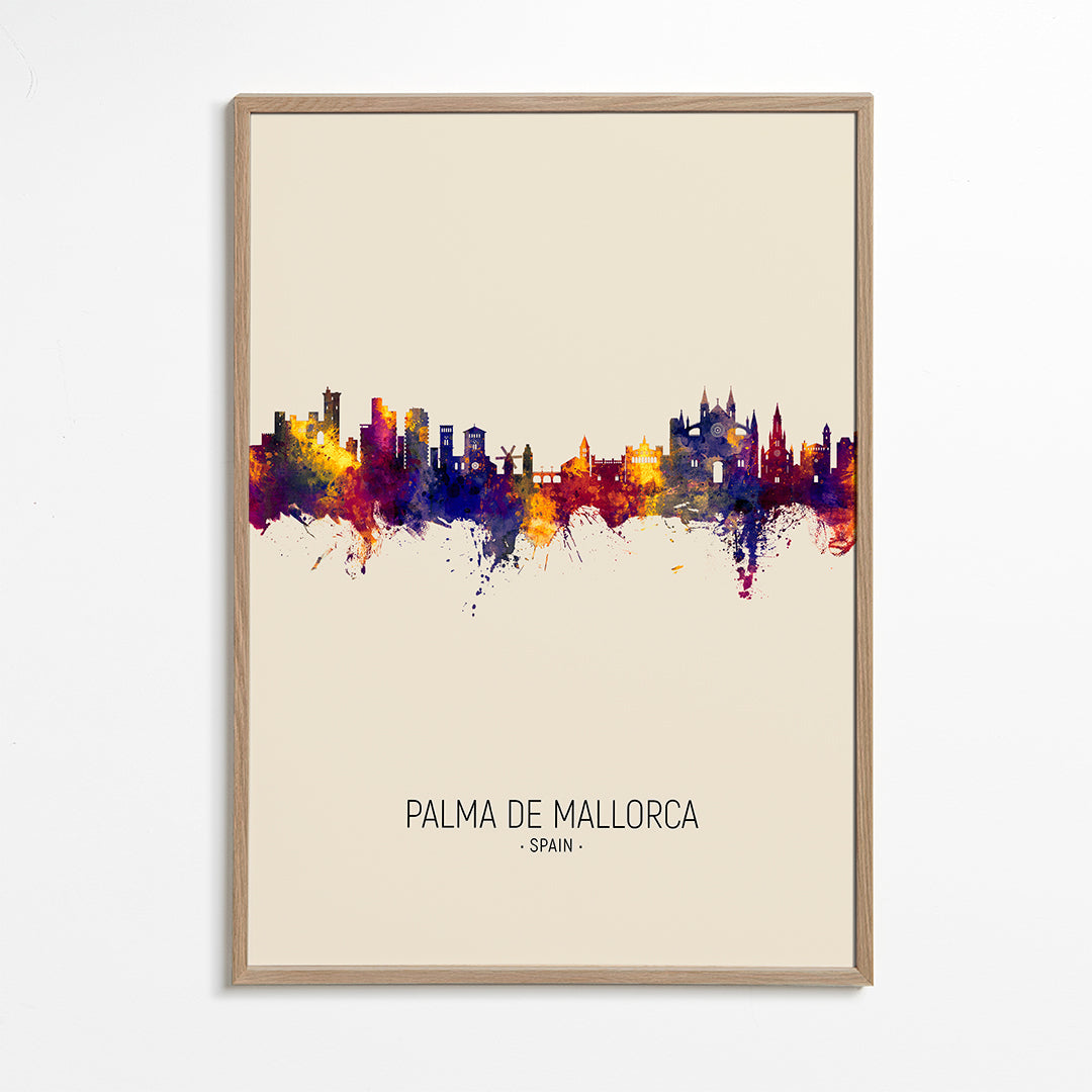Palma de Mallorca Skyline beige