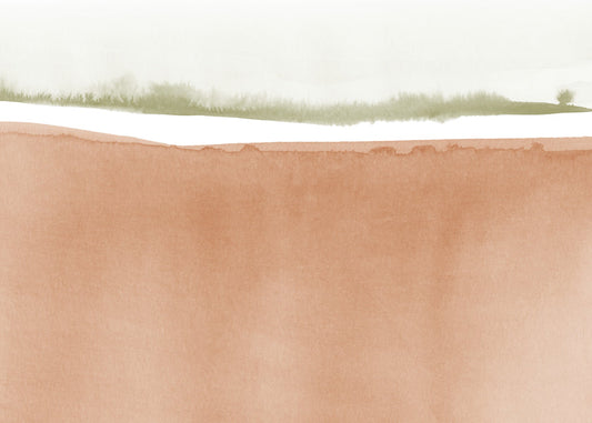 Watercolor landscape N 41 Sienna
