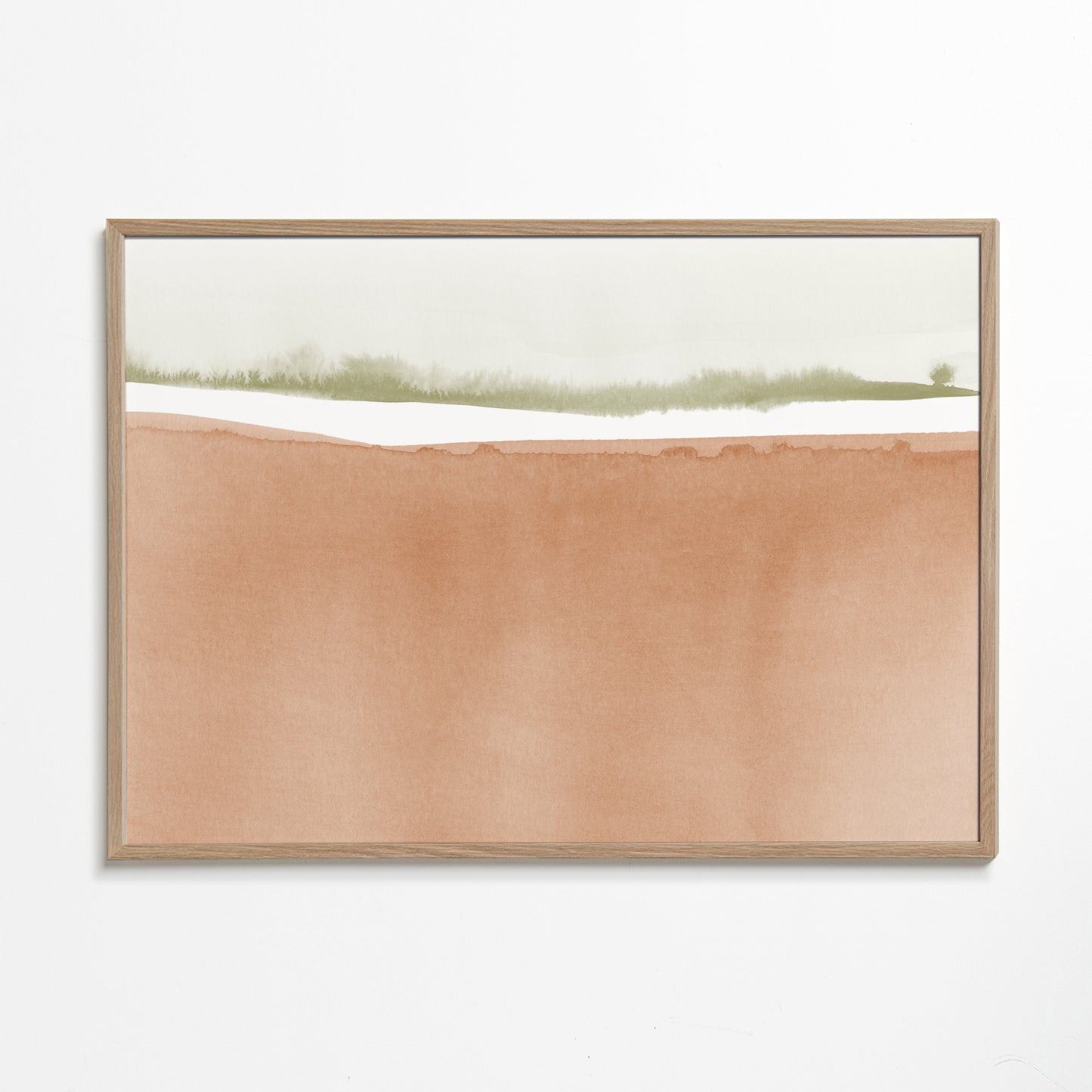 Watercolor landscape N 41 Sienna