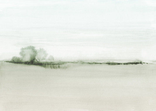Watercolor landscape N 50 Greeny