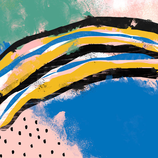 Abstract Mediterranean Beach Cuadradas 2