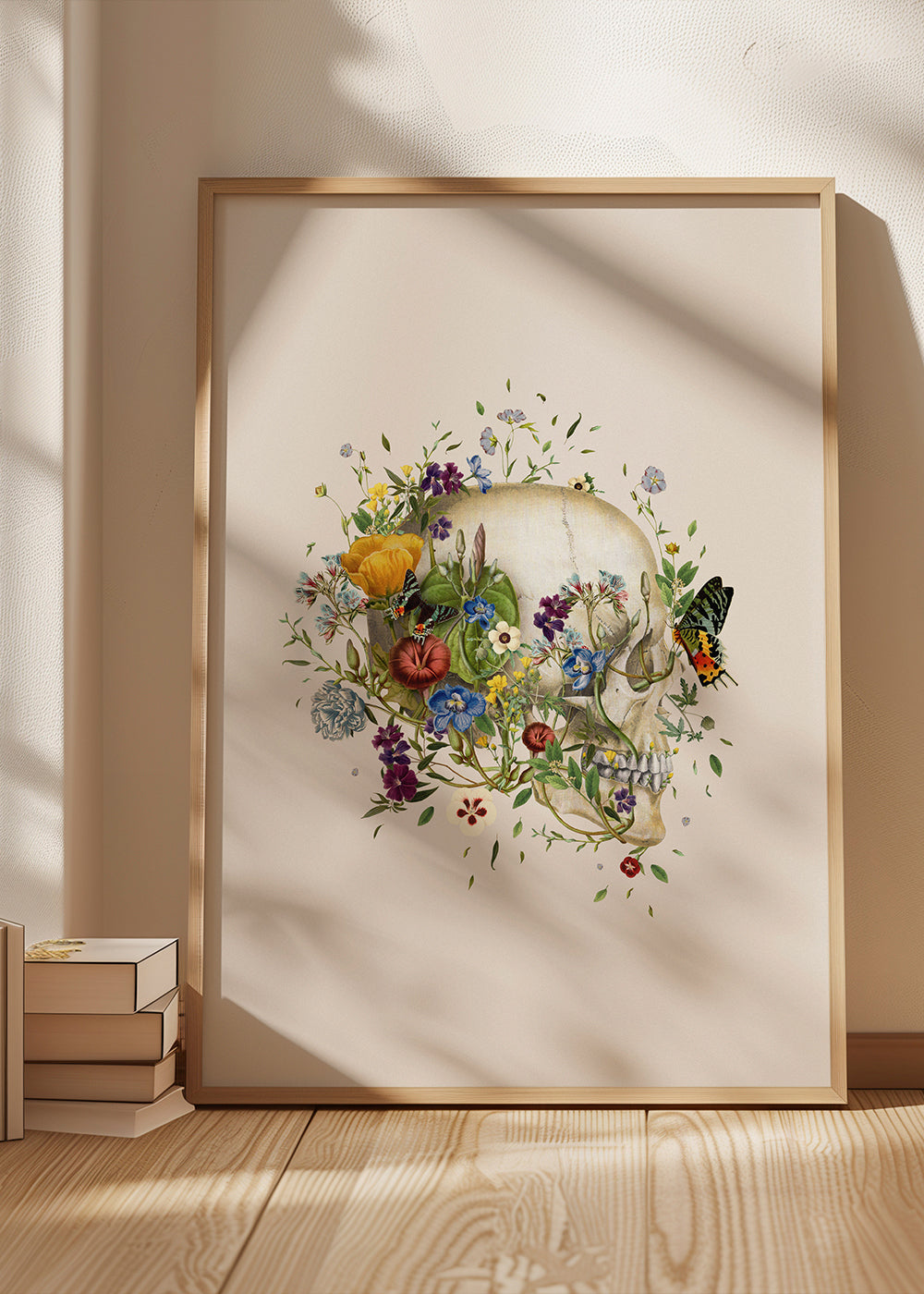Floral skull