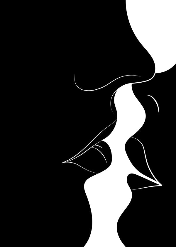 Just a little kiss black