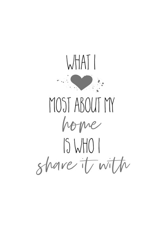 What I love most about my home